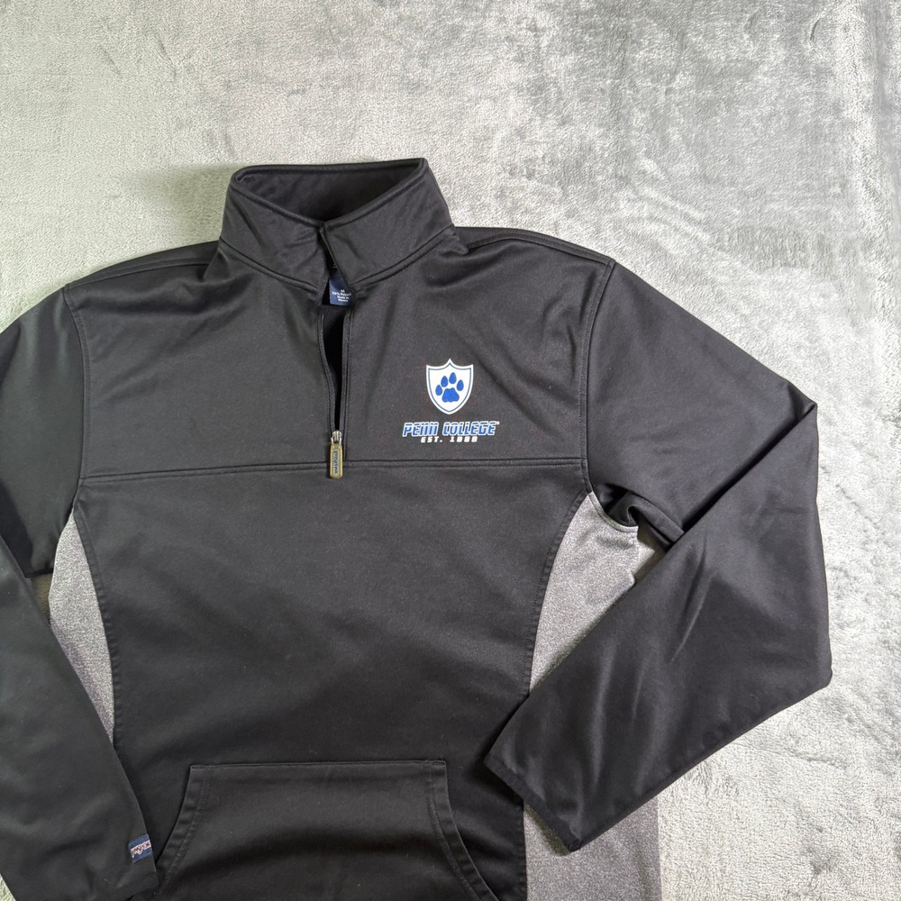 VTG Y2k Penn College Wildcats JanSport Pullover 1/4 Zip Sweatshirt